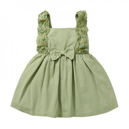 Promotion!Girls Sleeveless Lace Princess Dress Solid Color Children Outfits Casual Party Knee-Length Skirt Elegant Dress
Promotion!Girls Sleeveless Lace Princess Dress Solid Color Children Outfits Casual Party Knee-Length Skirt Elegant Dress