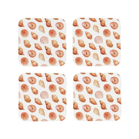 Drink Coasters Set of 4 Conch Shell No.J936 Leather Coasters for Coffee Table Protector Heat Resistant Cute Coasters for Home Decor Housewarming Gifts Bar Kitchen 4 Inch Square
Drink Coasters Set of 4 Conch Shell No.J936 Leather Coasters for Coffee Table Protector Heat Resistant Cute Coasters for Home Decor Housewarming Gifts Bar Kitchen 4 Inch Square