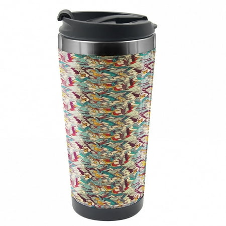 Birds Travel Mug Clutter of Flying Creatures Steel Thermal Cup 16 oz by Ambesonne
Birds Travel Mug Clutter of Flying Creatures Steel Thermal Cup 16 oz by Ambesonne