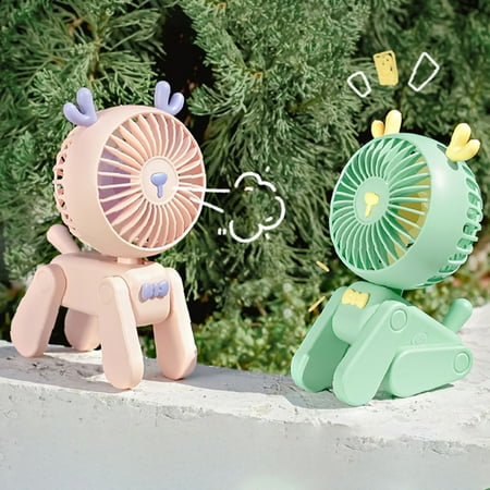 Hesroicy 1 Set Mini Fan Adjustable Three Wind Speeds Efficient Cooling Long-lasting Endurance Cartoon Dog Fawn USB Small Fan Bedroom Supply
Hesroicy 1 Set Mini Fan Adjustable Three Wind Speeds Efficient Cooling Long-lasting Endurance Cartoon Dog Fawn USB Small Fan Bedroom Supply