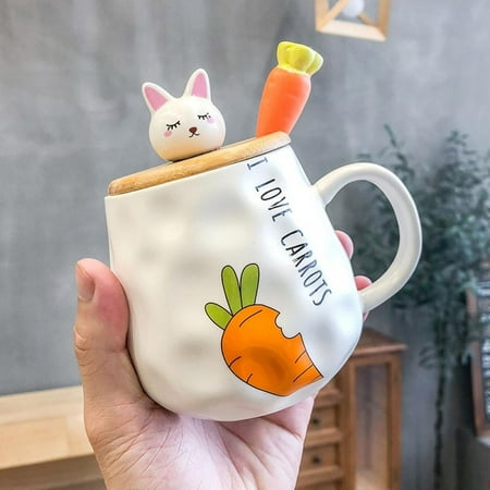 Mug Cup Ceramic Cup with Lid with Spoon Cartoon Rabbit Cup Student Couple Cup 400ml
Mug Cup Ceramic Cup with Lid with Spoon Cartoon Rabbit Cup Student Couple Cup 400ml