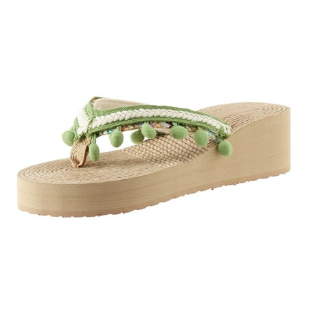 zttd fashion spring and summer women slippers thick bottom wedge heel lightweight solid color tassel ball slip on beach women s slipper a
zttd fashion spring and summer women slippers thick bottom wedge heel lightweight solid color tassel ball slip on beach women s slipper a