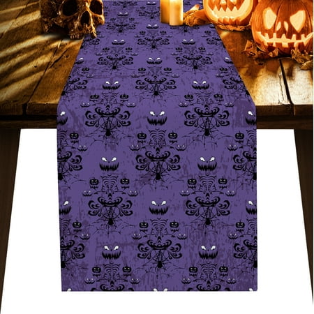 Halloween Table Runner Halloween Haunted House Pumpkins Purple Background Tablerunners 18 x 72 Inch Table Decorations Tabletop Scarf for Summer Gathering Holiday Farmhouse Kitchen Dining Decor
Halloween Table Runner Halloween Haunted House Pumpkins Purple Background Tablerunners 18 x 72 Inch Table Decorations Tabletop Scarf for Summer Gathering Holiday Farmhouse Kitchen Dining Decor