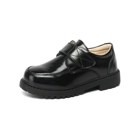 Lacyhop Boys Girls Dress Shoes Magic Tape Flats Performance Loafers Party Comfort Uniform Lightweight Lug Sole Casual Shoe Black 2Y
Lacyhop Boys Girls Dress Shoes Magic Tape Flats Performance Loafers Party Comfort Uniform Lightweight Lug Sole Casual Shoe Black 2Y