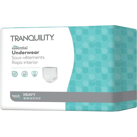 Tranquility Essential Adult Absorbent Underwear Pull On With Tear Away Seams Heavy Absorbency X-Small (17 -28 ) - 24 Ct (Pack Of 4)
Tranquility Essential Adult Absorbent Underwear Pull On With Tear Away Seams Heavy Absorbency X-Small (17 -28 ) - 24 Ct (Pack Of 4)