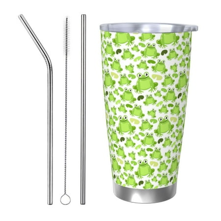 Salouo Cute Frogs Print 20oz Tumbler with Lid Stainless Steel Vacuum Insulated Tumbler Durable Insulated Coffee Mug Thermal Cup with Splash Proof Sliding Lid-Straw Three-piece Set
Salouo Cute Frogs Print 20oz Tumbler with Lid Stainless Steel Vacuum Insulated Tumbler Durable Insulated Coffee Mug Thermal Cup with Splash Proof Sliding Lid-Straw Three-piece Set
