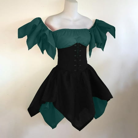 BDFZL Dresses for Women 2022 Women s Medieval Costume Round Neck Dress Flare Sleeve Off Shoulder Vintage Dresses With Corset Patchwork Ball Gown Dress Green XXL-
BDFZL Dresses for Women 2022 Women s Medieval Costume Round Neck Dress Flare Sleeve Off Shoulder Vintage Dresses With Corset Patchwork Ball Gown Dress Green XXL-