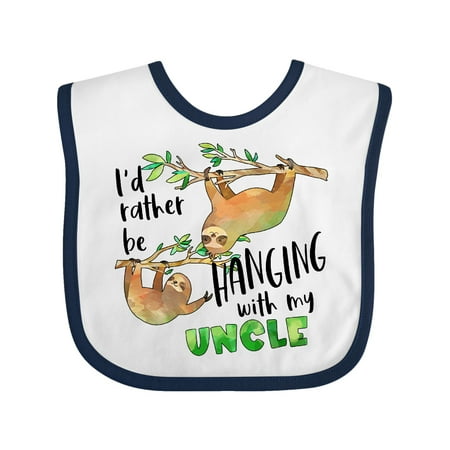 Inktastic Id Rather Be Hanging with my Uncle- Cute Sloths Gift Baby Boy or Baby Girl Bib
Inktastic Id Rather Be Hanging with my Uncle- Cute Sloths Gift Baby Boy or Baby Girl Bib