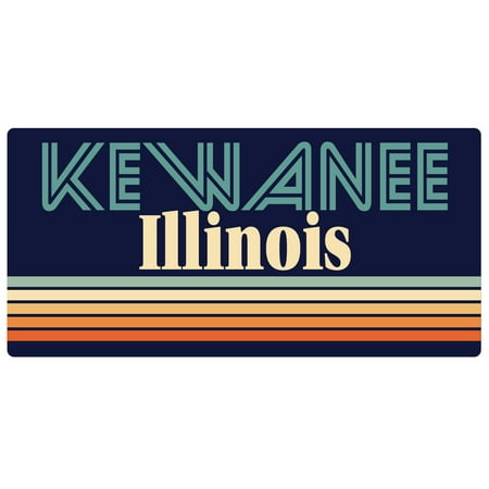 Kewanee Illinois 5 x 2.5-Inch Fridge Magnet Retro Design
