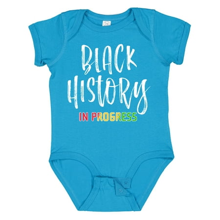 Inktastic Black History in Progress Gift Baby Boy or Baby Girl Bodysuit
