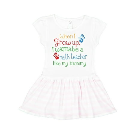 Inktastic Math Teacher like Mommy Gift Toddler Girl Dress