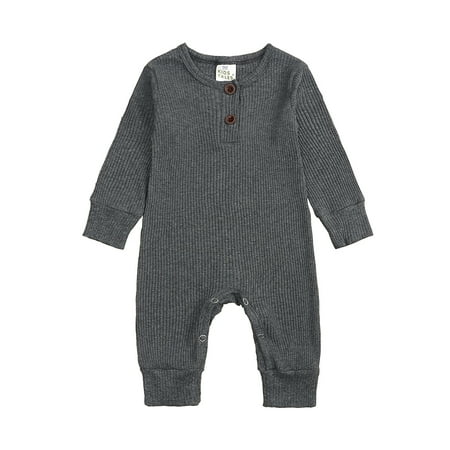 Newborn Baby Solid Color Jumpsuit Spring and Autumn Long-Sleeved Clothes Set Girls Boys Cotton Jumpsuit 0-24M
Newborn Baby Solid Color Jumpsuit Spring and Autumn Long-Sleeved Clothes Set Girls Boys Cotton Jumpsuit 0-24M