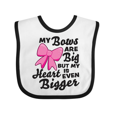 Inktastic My Bows Are Big but My Heart is Even Bigger Gift Baby Boy or Baby Girl Bib
Inktastic My Bows Are Big but My Heart is Even Bigger Gift Baby Boy or Baby Girl Bib