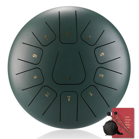 Steel Tongue Drum 11 Tone 8 Inch Handmade Wear-resistant Drum with Silicone Foot Pads
Steel Tongue Drum 11 Tone 8 Inch Handmade Wear-resistant Drum with Silicone Foot Pads