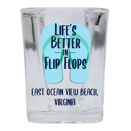 East Ocean View Beach Virginia Souvenir 2 Ounce Square Shot Glass Flip Flop Design 4-Pack
East Ocean View Beach Virginia Souvenir 2 Ounce Square Shot Glass Flip Flop Design 4-Pack
