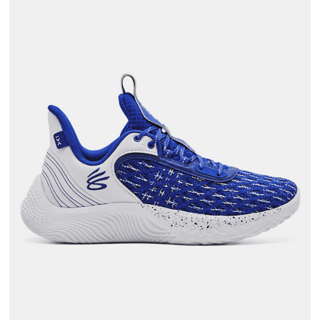 3025631 Under Team Curry 9 Basketball Shoe Unisex Royal/White M8 W9.5