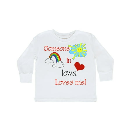 Inktastic Someone in Iowa loves me! Gift Toddler Boy or Toddler Girl Long Sleeve T-Shirt
Inktastic Someone in Iowa loves me! Gift Toddler Boy or Toddler Girl Long Sleeve T-Shirt