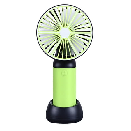 Portable Handheld Fan with Portable Charger Rechargeable Personal Fan with Charging Base Mini Hand Fans for Women Makeup Eyelash Fan for Office Travel Outdoors