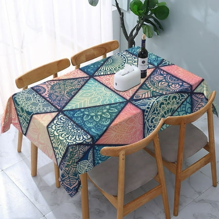 Tablecloth Mandala Pattern Table Cloth For Rectangle Tables Waterproof Resistant Picnic Table Covers For Kitchen Dining/Party(54x72in)
Tablecloth Mandala Pattern Table Cloth For Rectangle Tables Waterproof Resistant Picnic Table Covers For Kitchen Dining/Party(54x72in)