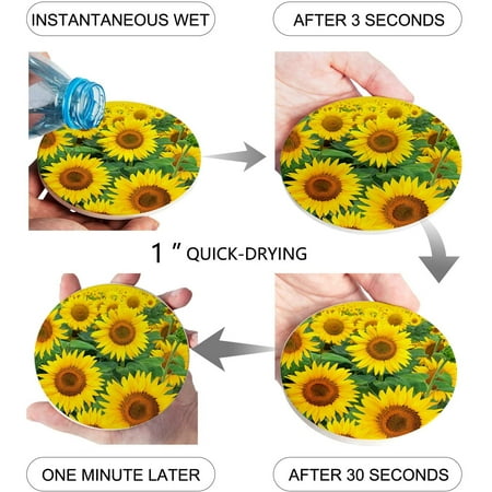 ZHANZZK Sunflowers Set of 4 Round Coaster for Drinks Absorbent Ceramic Stone Coasters Cup Mat with Cork Base for Home Kitchen Room Coffee Table Bar Decor
ZHANZZK Sunflowers Set of 4 Round Coaster for Drinks Absorbent Ceramic Stone Coasters Cup Mat with Cork Base for Home Kitchen Room Coffee Table Bar Decor