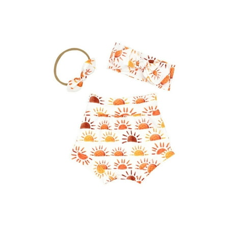 Binpure 3Pcs Toddler Summer Outfit Printing High-Waist Pantie + Hairband + Hair Rope Set
Binpure 3Pcs Toddler Summer Outfit Printing High-Waist Pantie + Hairband + Hair Rope Set
