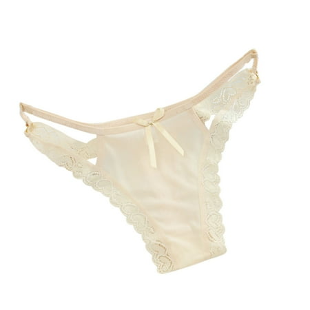 BIZIZA Women s Thongs Sexy Plus Size Lingerie Panties Low Rise G-string Lace Beige One Size
BIZIZA Women s Thongs Sexy Plus Size Lingerie Panties Low Rise G-string Lace Beige One Size