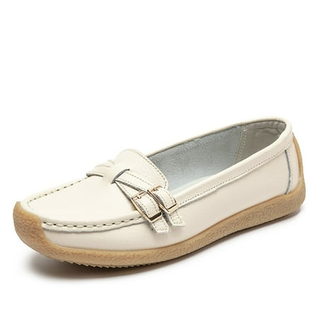 Women‘s Two Metal Buckle Belt Flats Lightweight Soft Sole Slip On Shoes Faux Leather Loafers
Women‘s Two Metal Buckle Belt Flats Lightweight Soft Sole Slip On Shoes Faux Leather Loafers