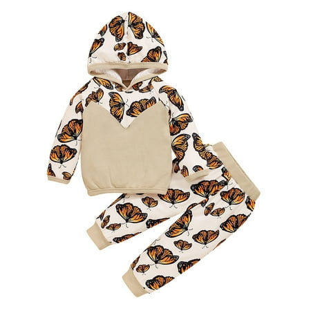 Dadaria Baby Boys Girls Clothes Newborn Sets 3-24M Newborn Long Sleeve Butterfly Patchwork Hoodie+ Pants Set Outfits Khaki 80 Toddler
Dadaria Baby Boys Girls Clothes Newborn Sets 3-24M Newborn Long Sleeve Butterfly Patchwork Hoodie+ Pants Set Outfits Khaki 80 Toddler
