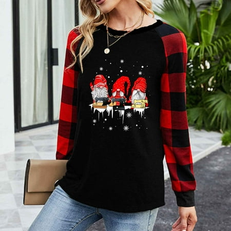 jsaierl Christmas Sweatshirts for Women Crewneck Long Sleeve Shirts Christmas Gnomes Graphic Plaid Tops Loose Fit Fall Blouse Tee Pullover
jsaierl Christmas Sweatshirts for Women Crewneck Long Sleeve Shirts Christmas Gnomes Graphic Plaid Tops Loose Fit Fall Blouse Tee Pullover