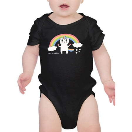 Meowgical Unicorn Cat Bodysuit Infant -Image by Shutterstock Newborn