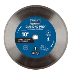 Century Drill & Tool Century Drill & Tool - 75459 - 10 in. Dia. Diamond Continuous Rim Diamond Saw Blade
Century Drill & Tool Century Drill & Tool - 75459 - 10 in. Dia. Diamond Continuous Rim Diamond Saw Blade