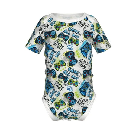 Lukts Game All Day Print Baby Short Sleeve Romper Onesie for Newborn Baby Boys and Girls-2 Years
Lukts Game All Day Print Baby Short Sleeve Romper Onesie for Newborn Baby Boys and Girls-2 Years