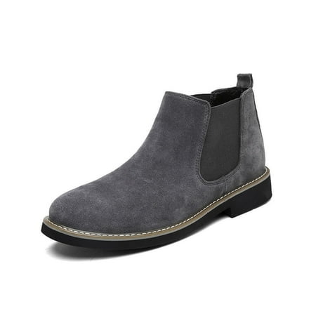 SIMANLAN Mens Fashion Dress Boots Casual Slip On Leather Bootie Work Non-Slip Gray (Plush Lining) 5.5
SIMANLAN Mens Fashion Dress Boots Casual Slip On Leather Bootie Work Non-Slip Gray (Plush Lining) 5.5