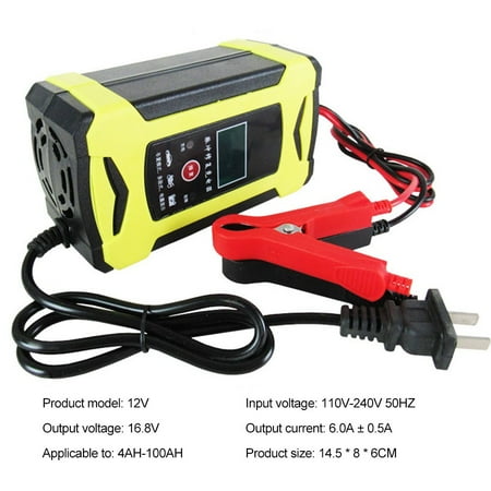 12V 6A Car Battery Charger Motorcycle Acid Battery Charger Battery Pulse Repair
12V 6A Car Battery Charger Motorcycle Acid Battery Charger Battery Pulse Repair