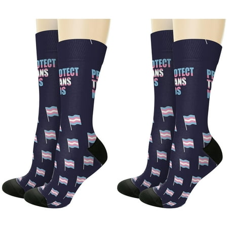 ThisWear Transgender Pride Gifts Protect Trans Kids Transgender Support 2-Pairs Novelty Crew Socks
ThisWear Transgender Pride Gifts Protect Trans Kids Transgender Support 2-Pairs Novelty Crew Socks