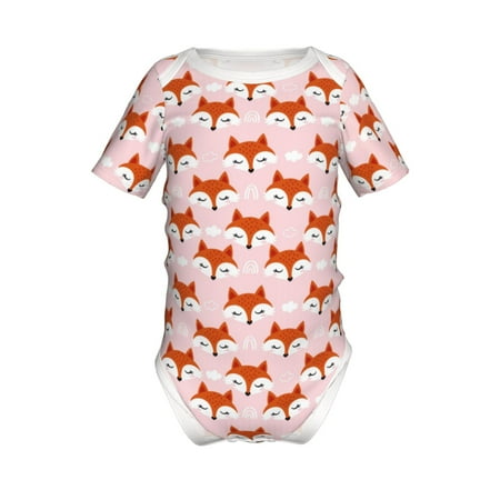 Junzan cute fox pink Print Short-Sleeve Baby Climbing Clothes Bodysuits for Infant One-Piece for Baby Boys & Girls Baby Clothes Baby Romper with Snap Closure-12 Months
Junzan cute fox pink Print Short-Sleeve Baby Climbing Clothes Bodysuits for Infant One-Piece for Baby Boys & Girls Baby Clothes Baby Romper with Snap Closure-12 Months