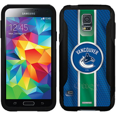 Vancouver Canucks Jersey Stripe Design on OtterBox Commuter Series Case for Samsung Galaxy S5