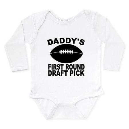 CafePress - Daddys First Round Draft Pick Football Body Suit - Long Sleeve Infant Bodysuit
CafePress - Daddys First Round Draft Pick Football Body Suit - Long Sleeve Infant Bodysuit