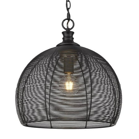 Golden Lighting 6802-M BLK Calypso Pendant - Medium