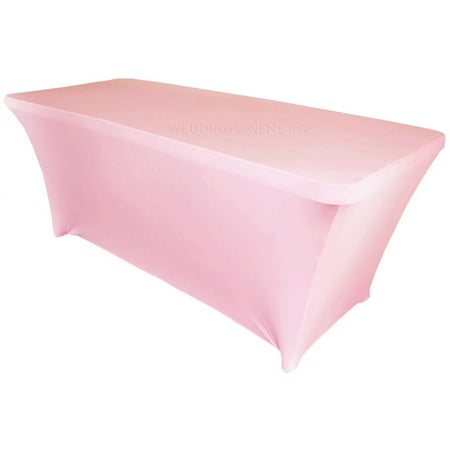 Wedding Linens Inc. (200 GSM) Premium 8 FT Rectangular Spandex Stretch Fitted Table Cover Tablecloths - Pink
Wedding Linens Inc. (200 GSM) Premium 8 FT Rectangular Spandex Stretch Fitted Table Cover Tablecloths - Pink