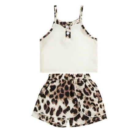 Frobukio 2Pcs Kids Toddler Girls Summer Outfits Leopard Print Spaghetti Strap Camisole + Skorts Clothes Sets Leopard 5-6 Years
Frobukio 2Pcs Kids Toddler Girls Summer Outfits Leopard Print Spaghetti Strap Camisole + Skorts Clothes Sets Leopard 5-6 Years