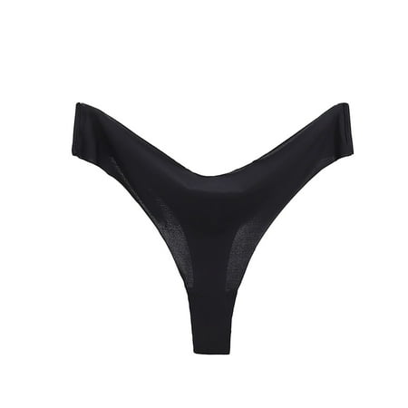 KDDYLITQ Panties for Women Mid Waist G-string Ice Silk Underpants Thin T-Back Thongs Underwear Black M
KDDYLITQ Panties for Women Mid Waist G-string Ice Silk Underpants Thin T-Back Thongs Underwear Black M
