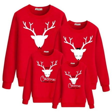 Elaydool Family Matching Outfits Christmas Deer Print Sweatshirt Parent-child Wear Casual Dad Mom Daughter Son Colthes
Elaydool Family Matching Outfits Christmas Deer Print Sweatshirt Parent-child Wear Casual Dad Mom Daughter Son Colthes
