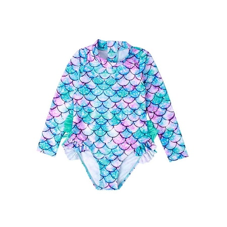 Summer Toddlers Girls Long Sleeve Swimwear Fish Scale/Flower Printing Short Bodysuit Swimsuit Bathing Clothes
Summer Toddlers Girls Long Sleeve Swimwear Fish Scale/Flower Printing Short Bodysuit Swimsuit Bathing Clothes