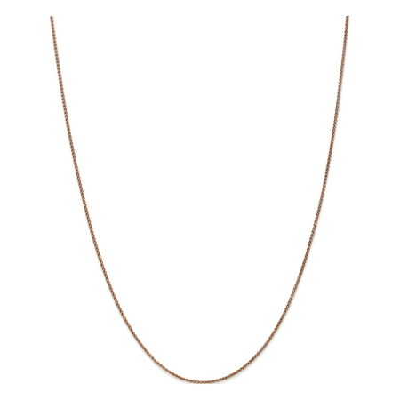 Designer 14K Rose Gold D/C 1.2Mm Spiga Chain (Length=16) (Width=1.2) Made In India -Jewelry By Sweet Pea Creations