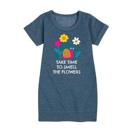 Instant Message - Smell The Flowers Snail - Toddler And Youth Girls Fleece Dress
Instant Message - Smell The Flowers Snail - Toddler And Youth Girls Fleece Dress