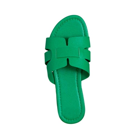 LWVITH Clearance! Flats Sliders for Women Beach Holiday Sandals Open Toe Flats Ladies Low Heel Casual Slippers Round Toe Post Beach Pool Shoes #07 Green 9.5
LWVITH Clearance! Flats Sliders for Women Beach Holiday Sandals Open Toe Flats Ladies Low Heel Casual Slippers Round Toe Post Beach Pool Shoes #07 Green 9.5