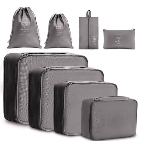 Rainbow 9 Pieces Packing Cubes Waterproof Luggage Mesh Clothes Bra Drawstring Classification Storage Bag for Outdoor Travel Supplies Gray
Rainbow 9 Pieces Packing Cubes Waterproof Luggage Mesh Clothes Bra Drawstring Classification Storage Bag for Outdoor Travel Supplies Gray