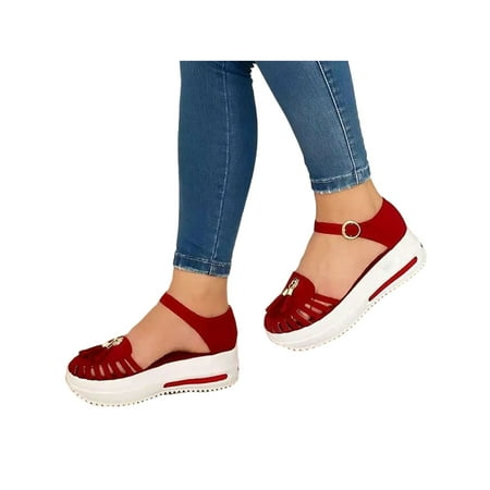 Woobling Hollow Closed Toe Sandals for Women Soft PU Leather Vintage Summer Casual Non-Slip Beach Platform Shoes Sandals
Woobling Hollow Closed Toe Sandals for Women Soft PU Leather Vintage Summer Casual Non-Slip Beach Platform Shoes Sandals