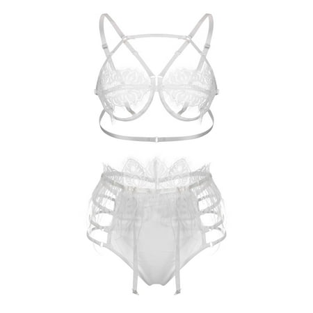 Intimates New Feather Lace Lingerie Underwear Sleepwear G-string Pajamas Garter Polyester no underwire sports bra White
Intimates New Feather Lace Lingerie Underwear Sleepwear G-string Pajamas Garter Polyester no underwire sports bra White